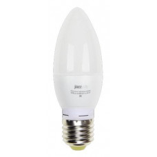 Лампа светодиодная PLED-ECO-C37 5Вт свеча 3000К тепл. бел. E27 400лм 230В JazzWay 2855312A