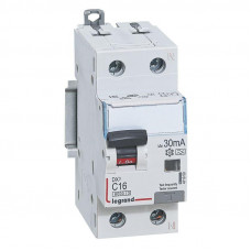 Выключатель автоматический дифференциального тока 2п (1P+N) C 16А 30мА тип A 6кА DX3 2мод. Leg 411050