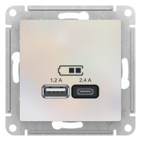 Розетка USB AtlasDesign тип A+C 