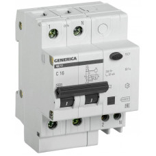 Выключатель автоматический дифференциального тока 2п 16А 30мА АД