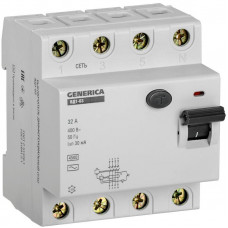 Выключатель дифференциального тока (УЗО) 4п 32А 30мА тип AC ВД1-